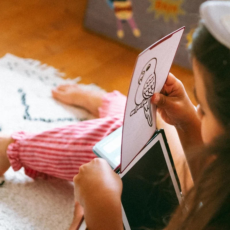 Grafik-Tablet zum Zeichnen mit Schablonen Kidydraw Mini – Haustiere