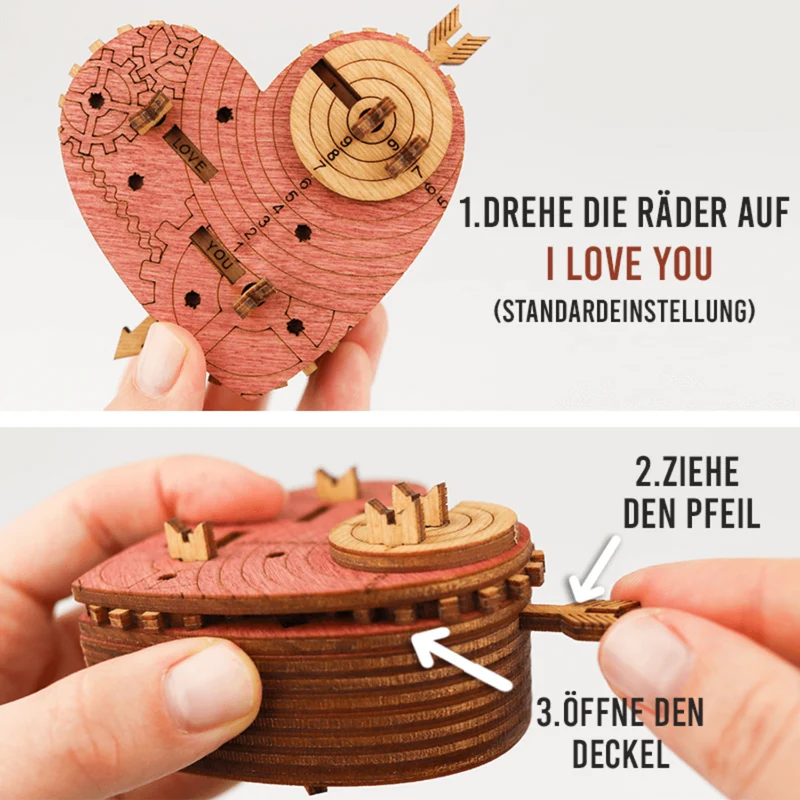 Tin Woodman's Heart Schatzkiste mit Schloss