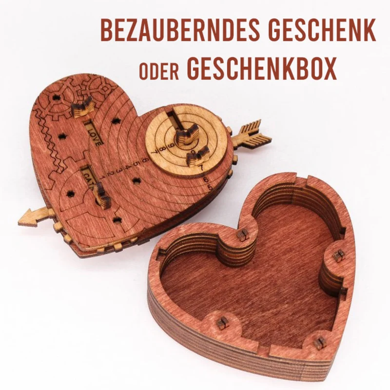 Tin Woodman's Heart Schatzkiste mit Schloss