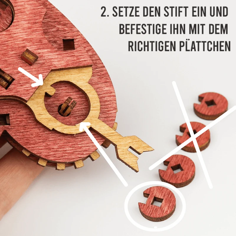 Tin Woodman's Heart Schatzkiste mit Schloss