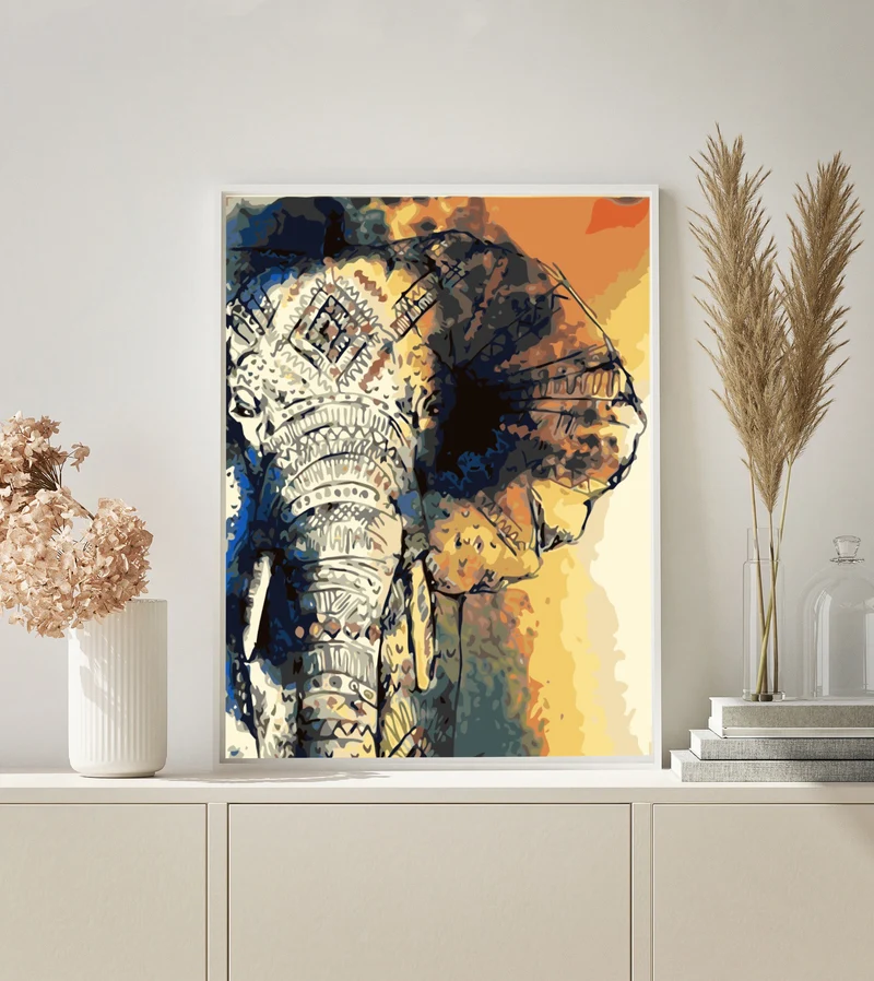 MALEN NACH ZAHLEN | ELEFANT SPIRITUELL