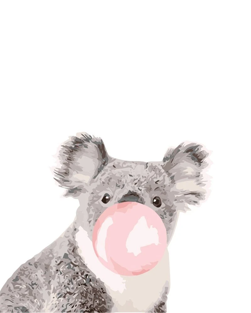 MALEN NACH ZAHLEN | KOALA MIT KAUGUMMI