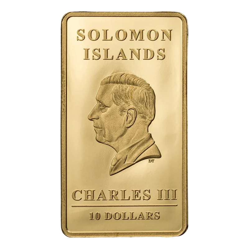 Goldbarren „Schutzengel" in Geschenkkarte mit Schleife