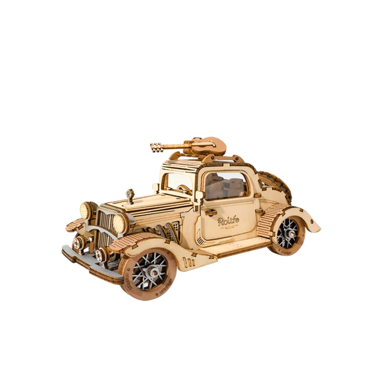 Vintage Auto mit Gitarre