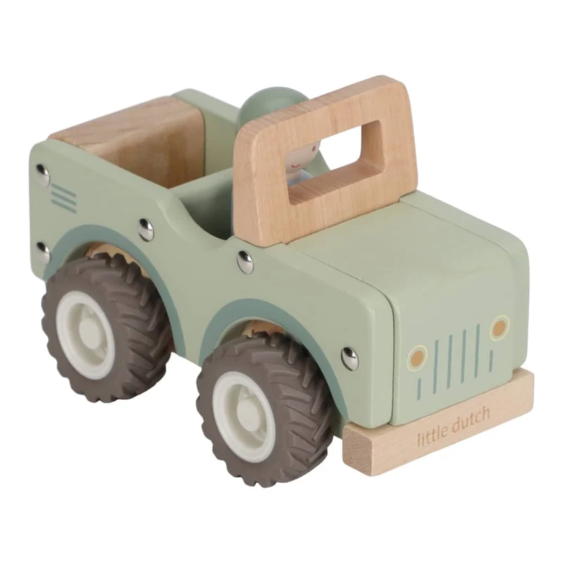 Holzauto grün - Safari Friends