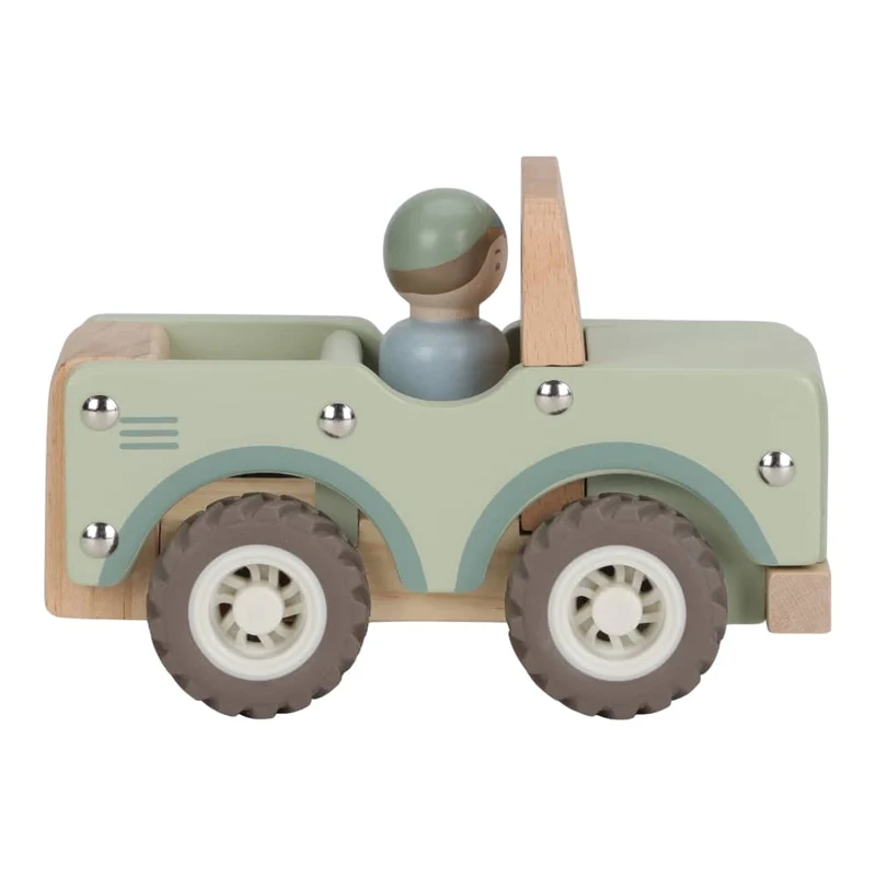 Holzauto grün - Safari Friends