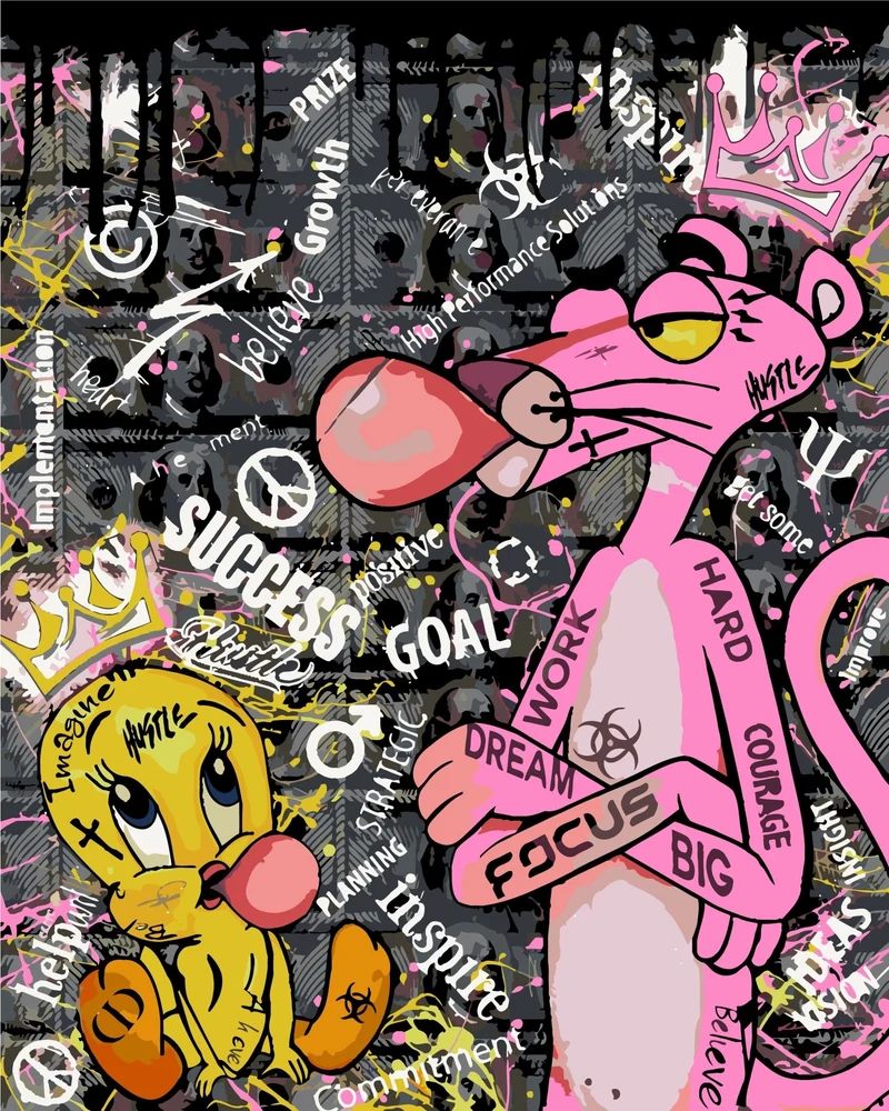 MALEN NACH ZAHLEN | POP ART PANTHER
