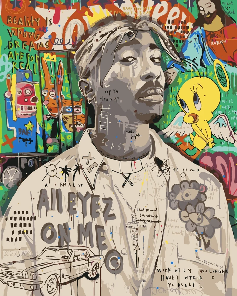 MALEN NACH ZAHLEN | POP ART TUPAC