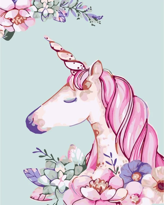 MALEN NACH ZAHLEN | PINKES EINHORN