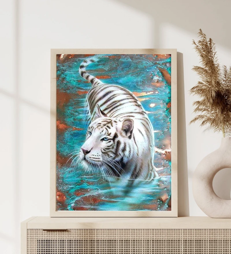 DIAMOND PAINTING | WEISSER TIGER