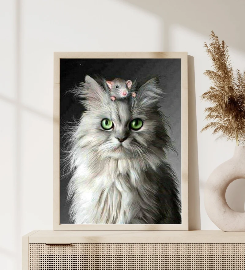 DIAMOND PAINTING | KATZE UND MAUS