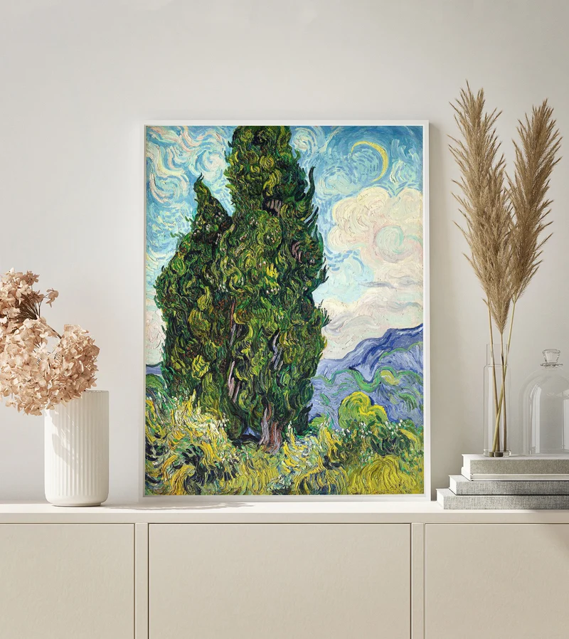 MALEN NACH ZAHLEN | VAN GOGH CYPRESSES