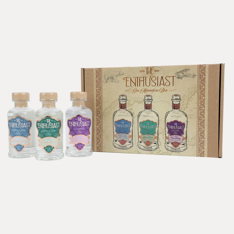 The Enthusiast – Gin Adventure Box – 3 x 100 ml – Geschenkset
