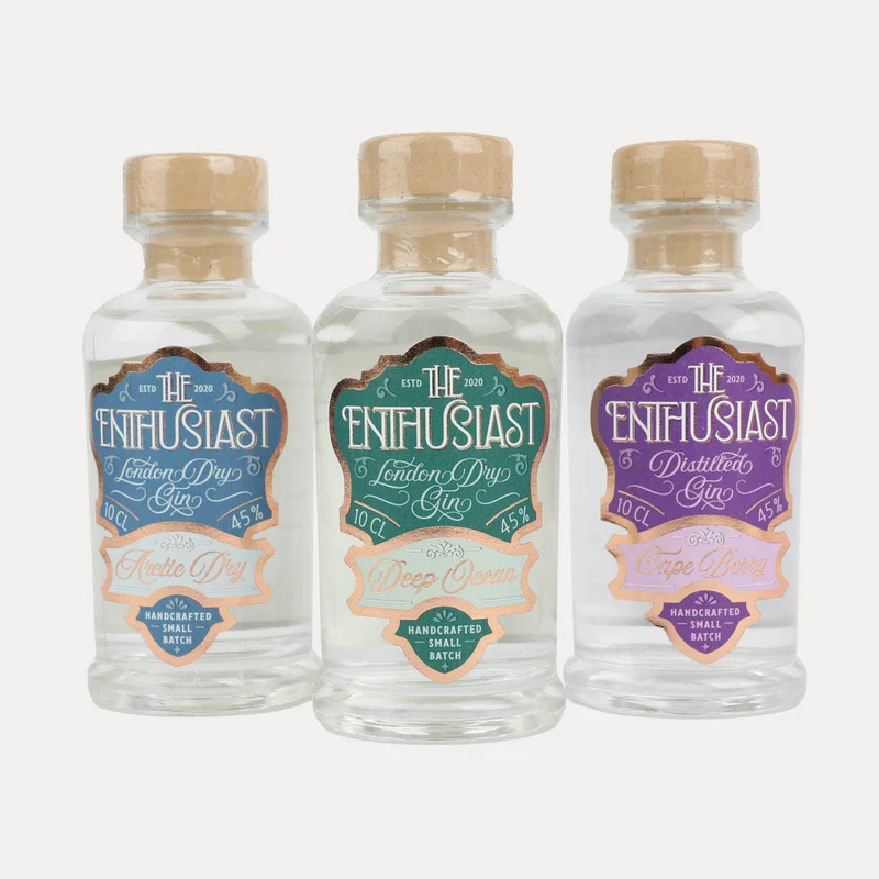 The Enthusiast – Gin Adventure Box – 3 x 100 ml – Geschenkset