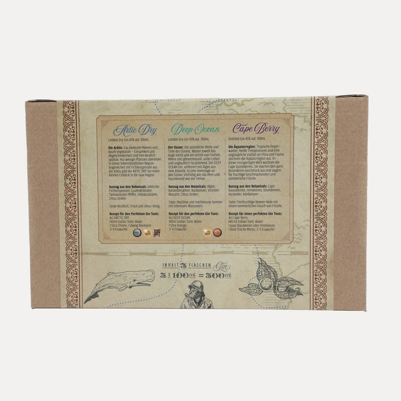 The Enthusiast – Gin Adventure Box – 3 x 100 ml – Geschenkset