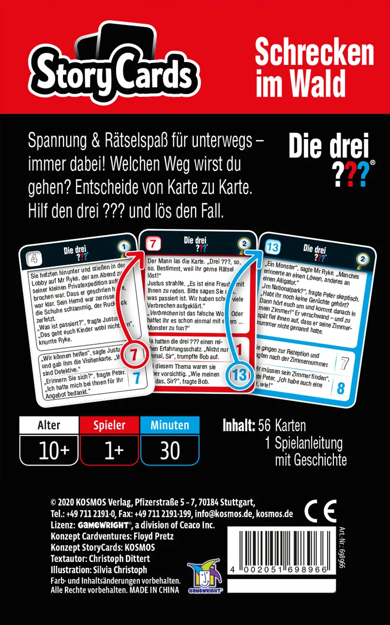 StoryCards - Die drei ??? Schrecken im Wald