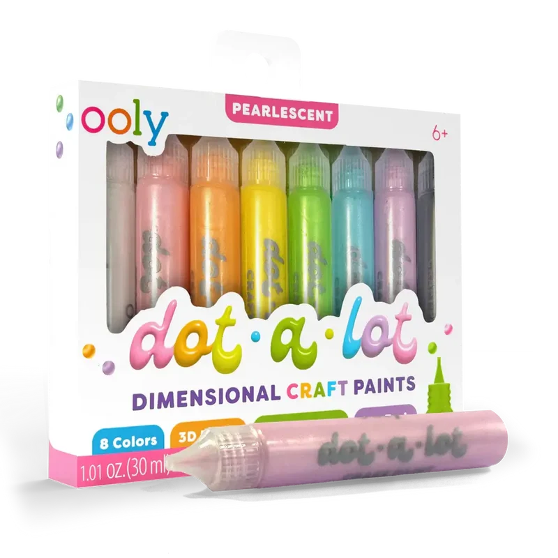 Perlglanz-Punktfarben Dot-A-Lot, 8 Stück