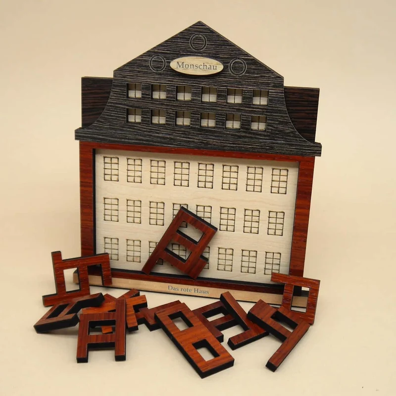 DAS ROTE HAUS - großes Holzpuzzle