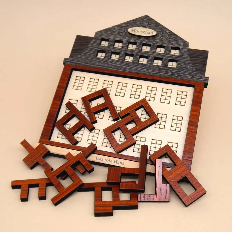 DAS ROTE HAUS - großes Holzpuzzle