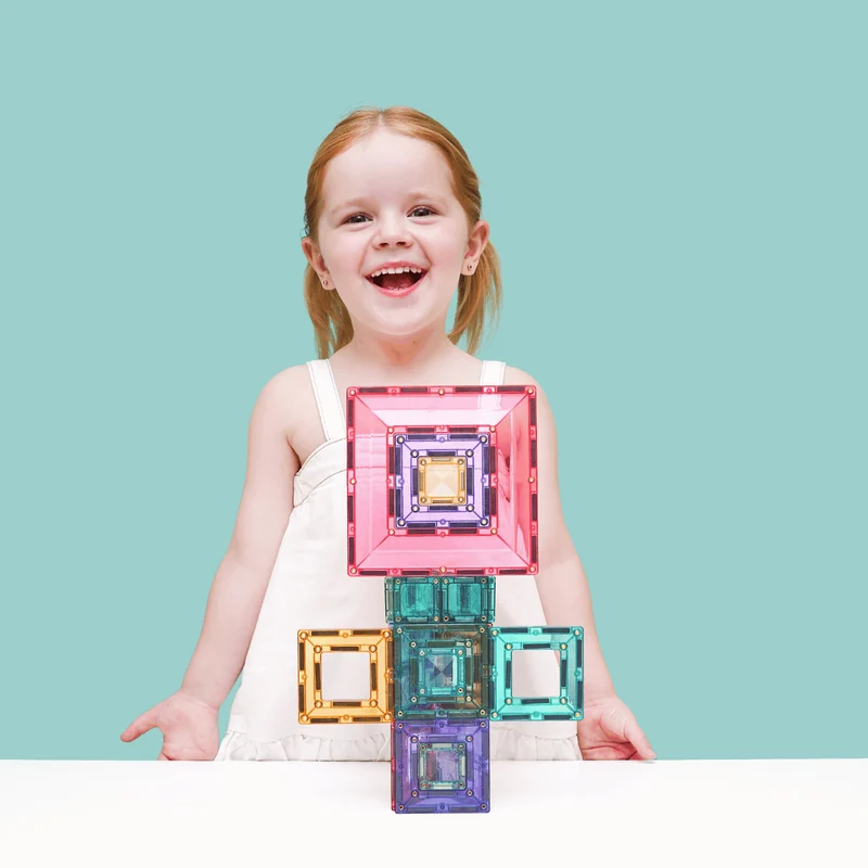 Magnetische Bausteine – Pastel Portal Pack (48 Teile)