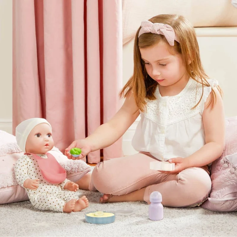 Fütterungsset für Babypuppen mit zusätzlichem Zubehör