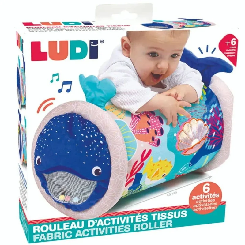 Sensorik-Rolle für Babys LUDI – Wal