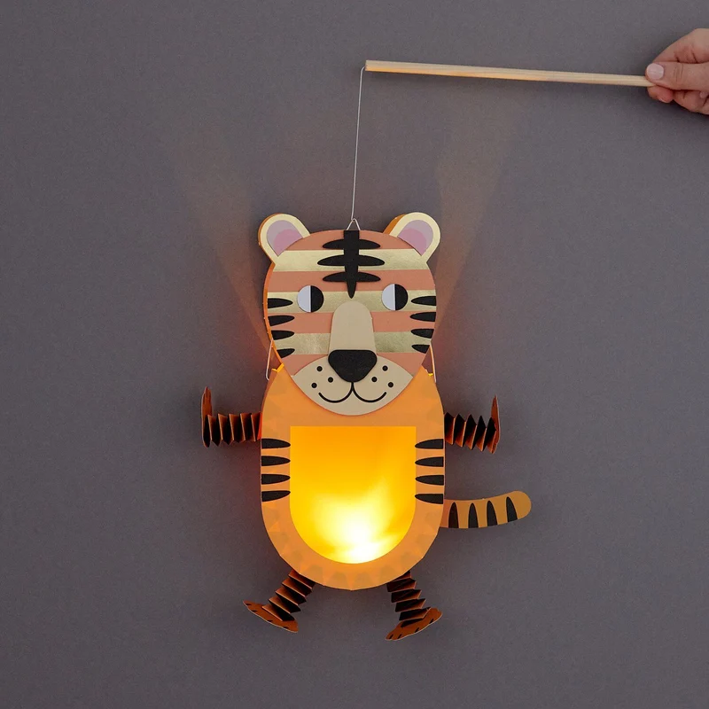 Bastelset Laterne | Tiger