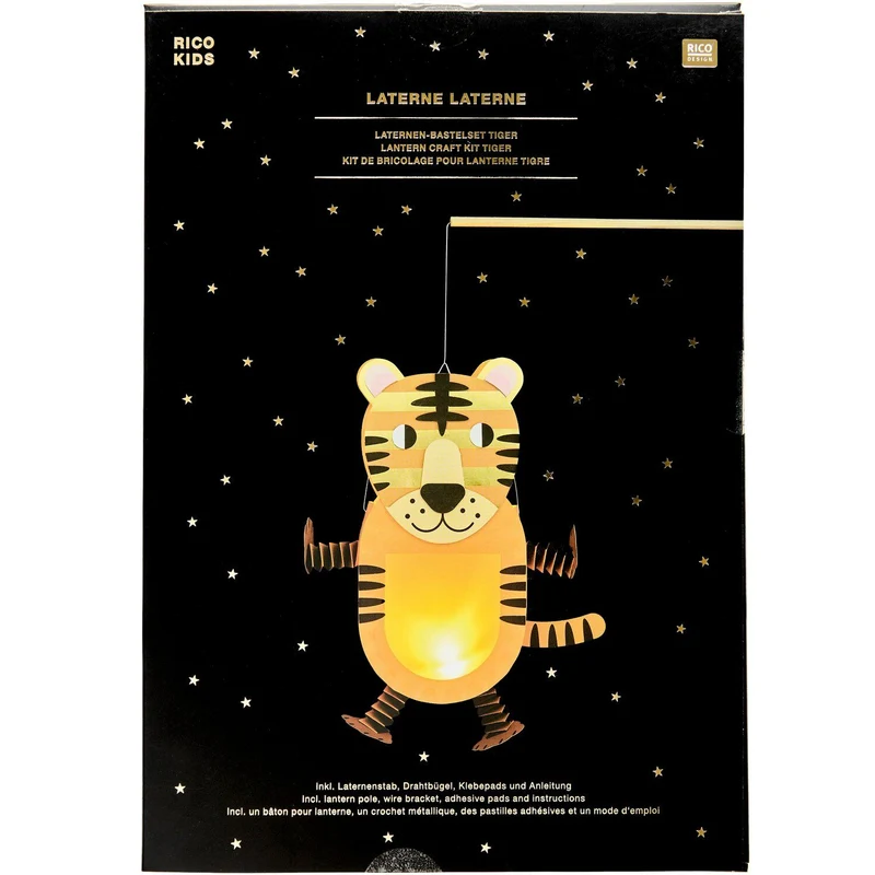 Bastelset Laterne | Tiger