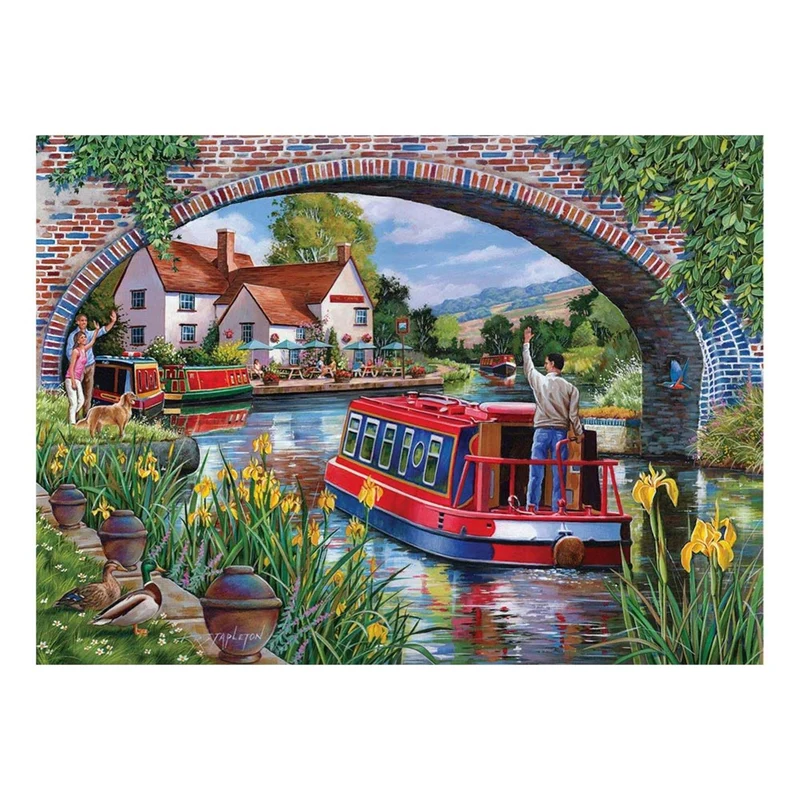 Over & Under - BIG 500 Piece Jigsaw Puzzle - DAMAGED BOX