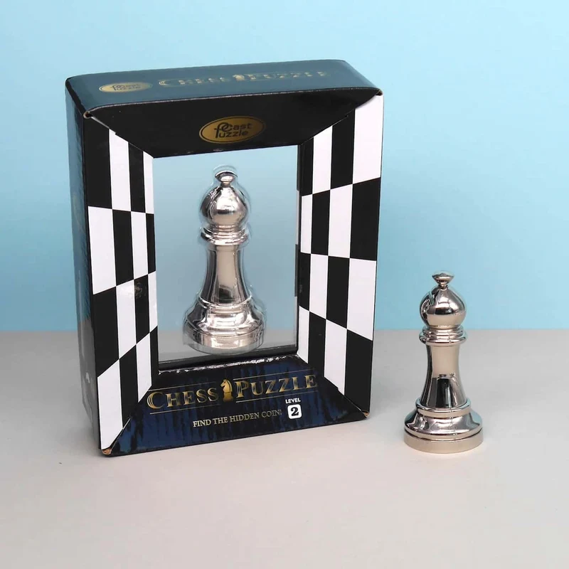 CHESS PUZZLE BISHOP - Denkspiel aus Metall