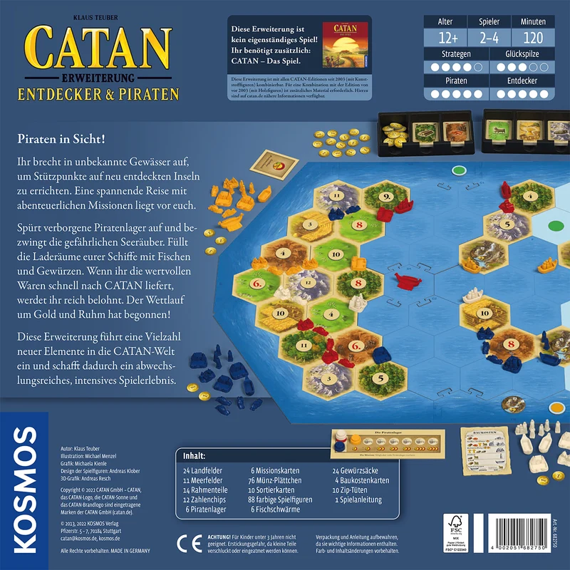 CATAN - Erweiterung - Entdecker & Piraten