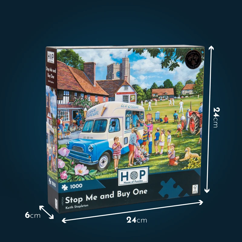 Steep Hill 1000 Piece Puzzle - Damaged Box