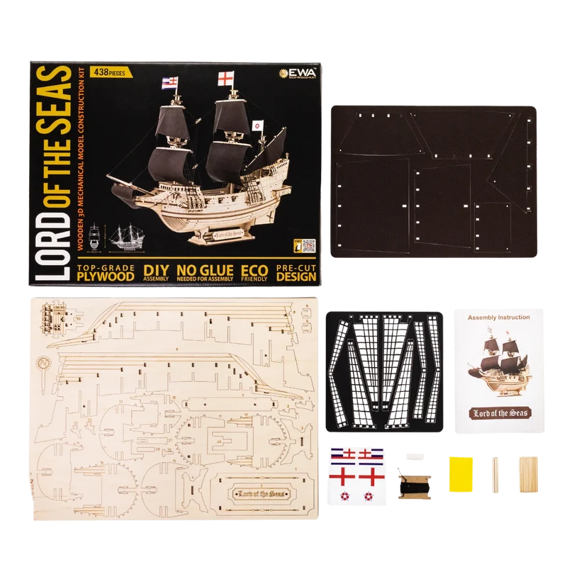 3D-Holzpuzzle Segelschiff Lord of the Seas