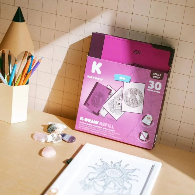 Nachfüllkarten – Kidydraw Pad – Zen (30 Stück, ab 10 Jahren)