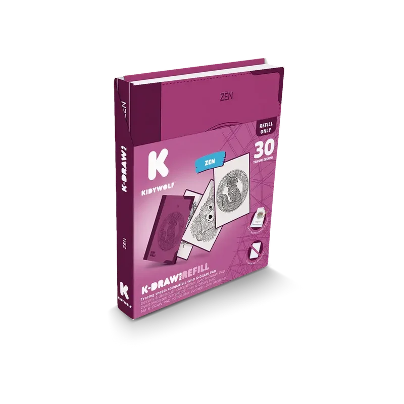 Nachfüllkarten – Kidydraw Pad – Zen (30 Stück, ab 10 Jahren)
