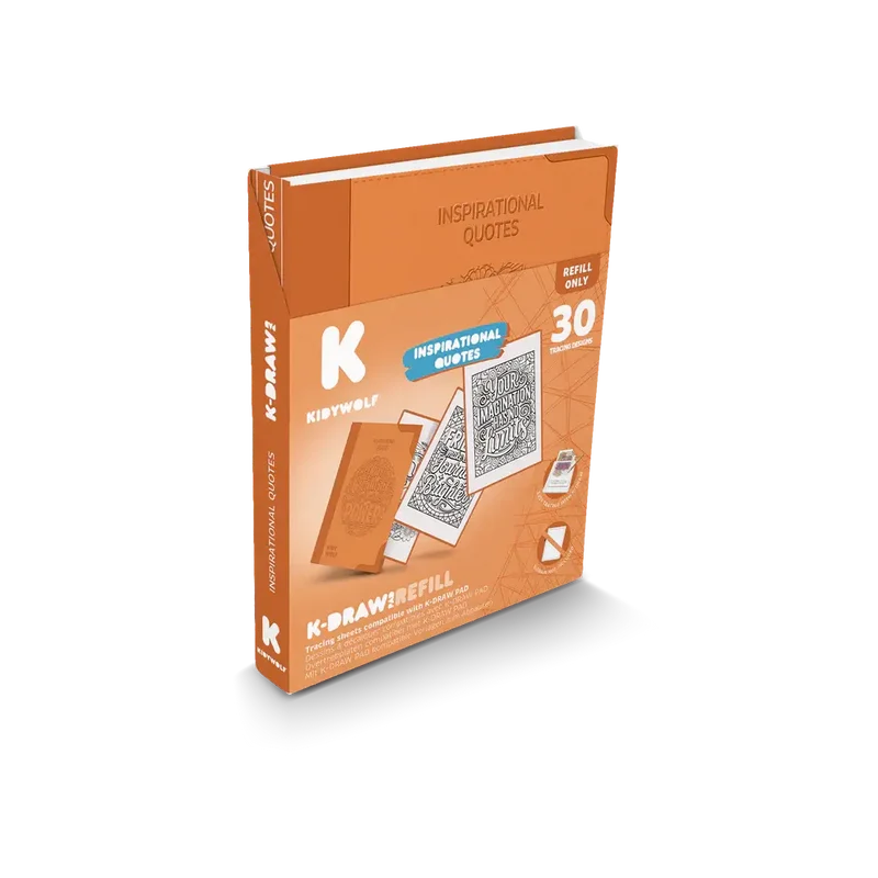 Nachfüllkarten – Kidydraw Pad – Inspirierende Zitate (30 Stück, ab 10 Jahren)