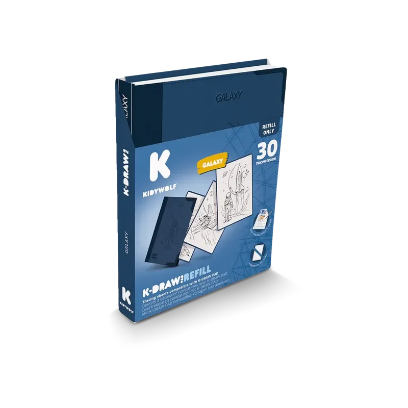 Nachfüllkarten – Kidydraw Pad – Galaxie (30 Stück, ab 10 Jahren)