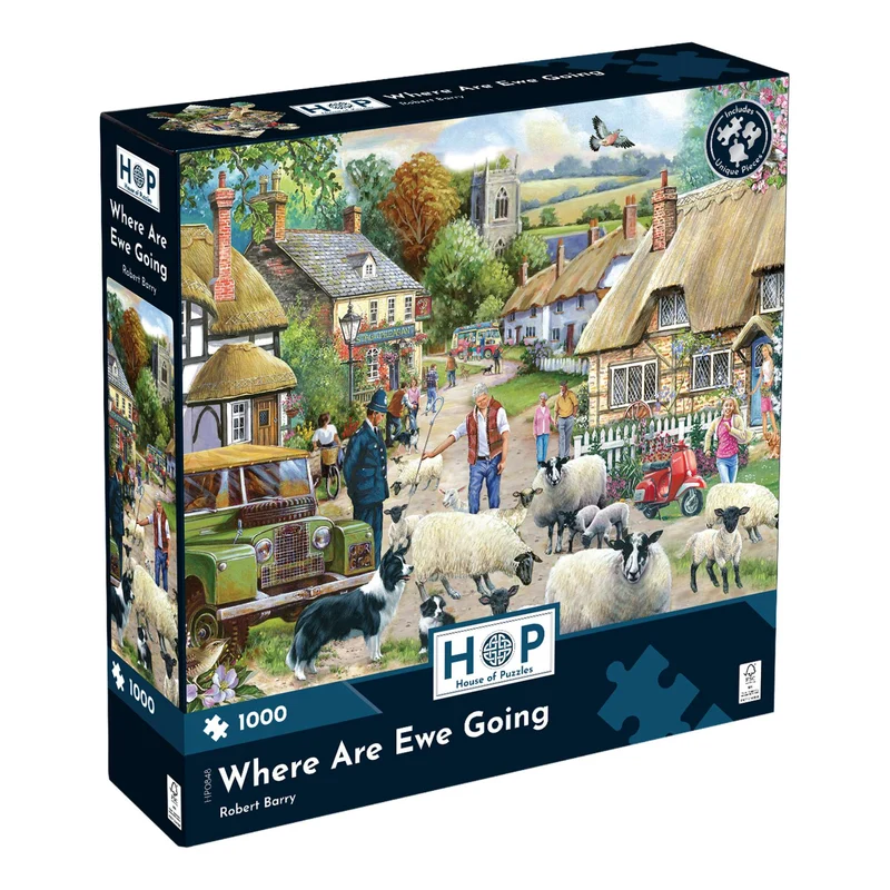 Where Are Ewe Going 1000 Piece Jigsaw Puzzle