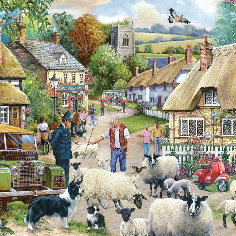 Where Are Ewe Going 1000 Piece Jigsaw Puzzle