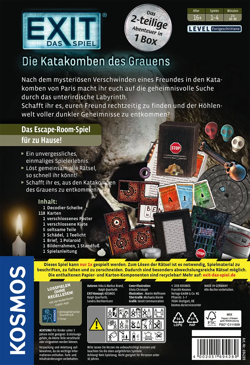 EXIT® - Das Spiel - Die Katakomben des Grauens