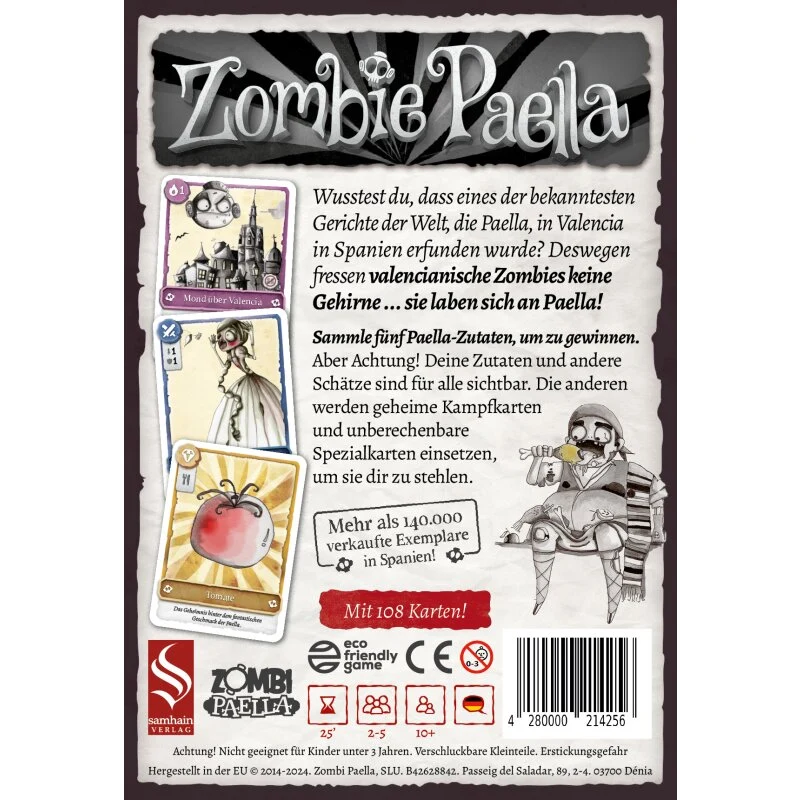 Zombie Paella, deutsch