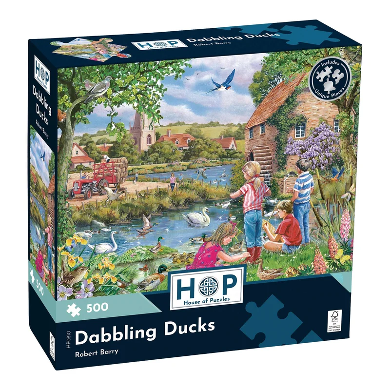 Dabbling Ducks 500 Piece Jigsaw Puzzle