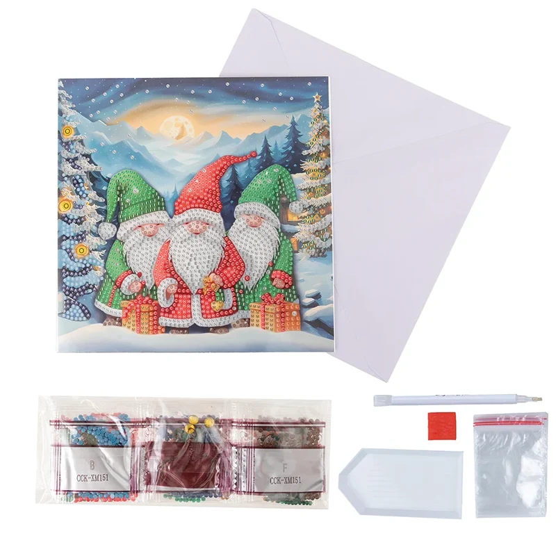 Crystal Art Card Kit - Arctic Friends