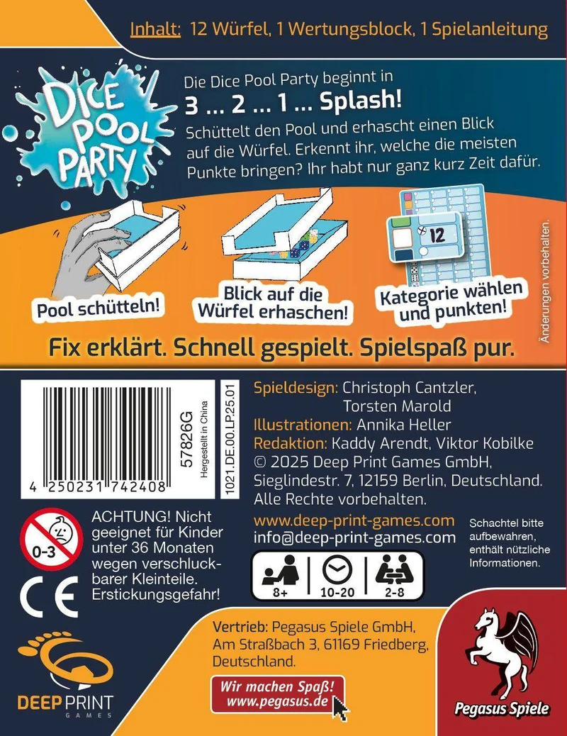 Dice Pool Party, deutsch