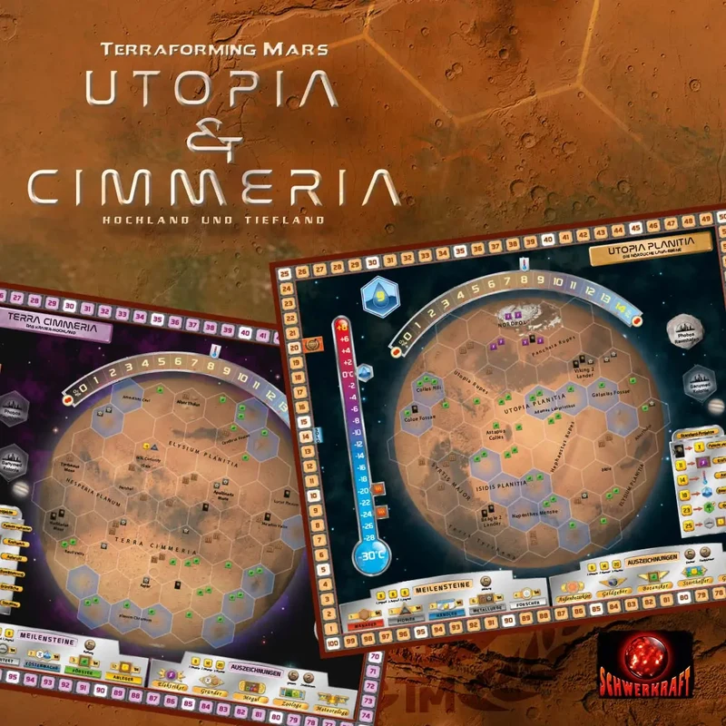 Utopia & Cimmeria - Hochland und Tiefland - Terraforming Mars, deutsch (Erw.)
