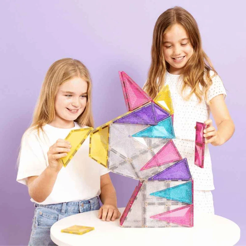 Magnetklötze – Glitter Unicorn Pack 56 Teile