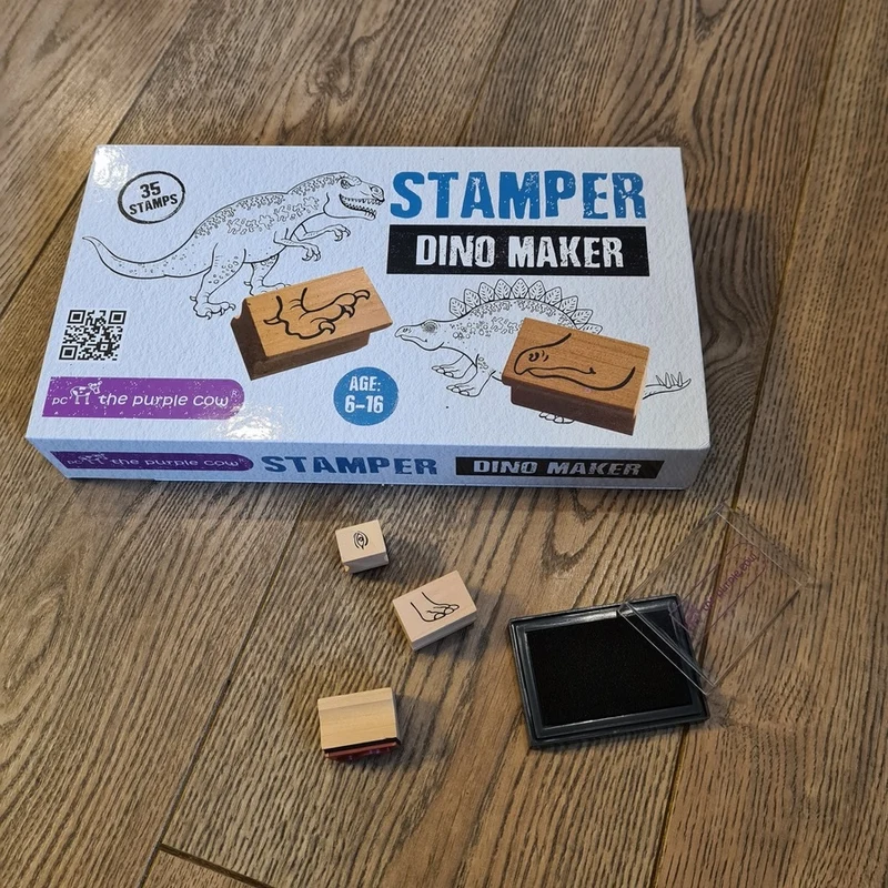 Holzstempel-Set – Dinosaurier