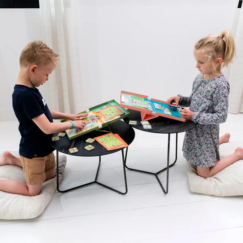 Magnetisches Puzzle mit 18 Aufgabenkarten von Edulogic – Prinzessin und Einhörner