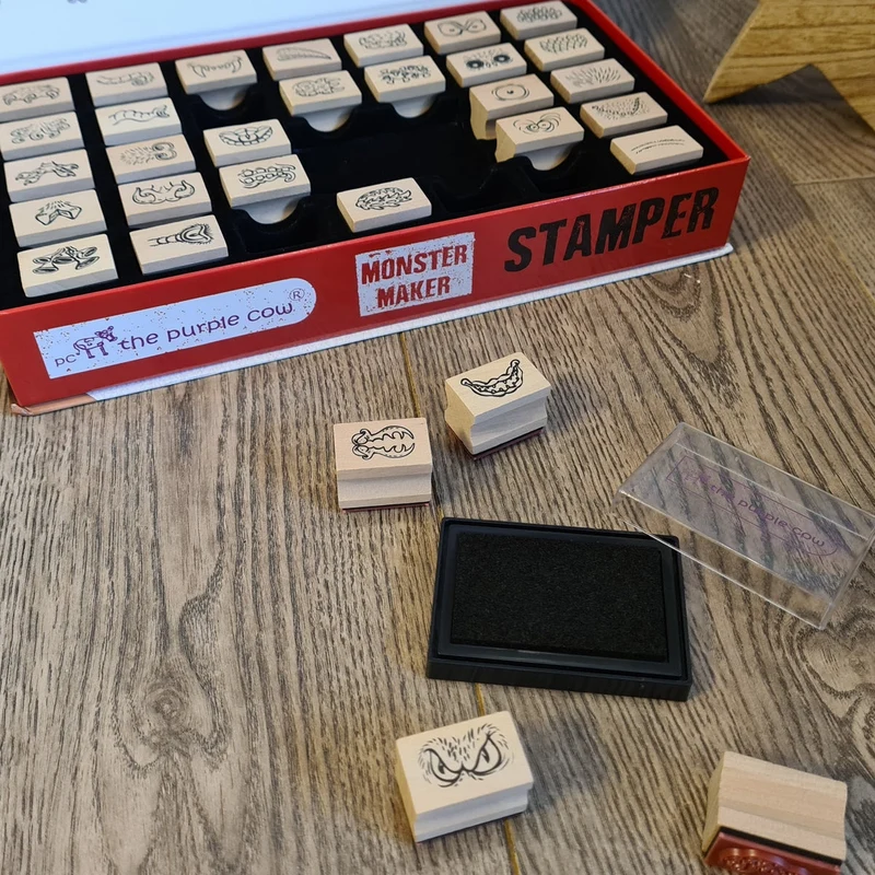 Holzstempel-Set – Monster