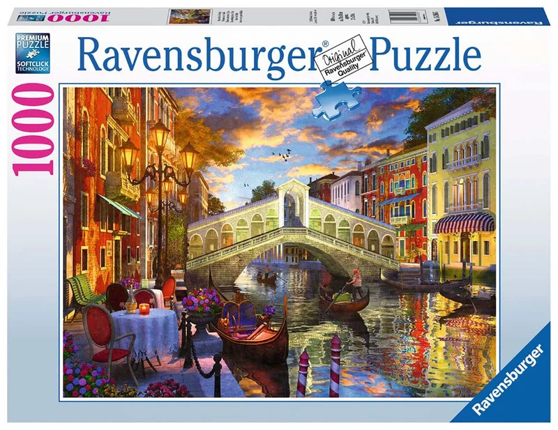 PFG Ravensburger Sunset over Rialto (Crépuscule sur le Rialto) (Usage/Used - PUZZLES FOR GOOD)
